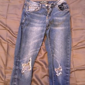 Hawk women ripped skinny jeans